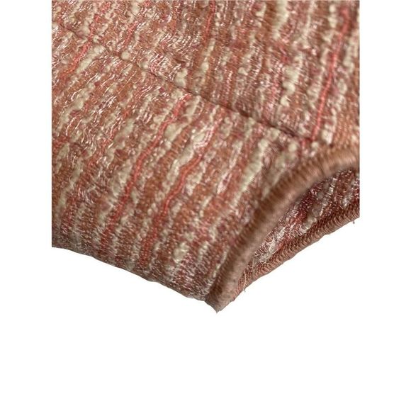 ZARA Light Pink Tweed tulip skirt Lined Zip up Back dress size BLOGGERS XS - Picture 3 of 5